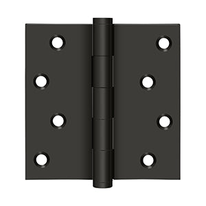 Deltana 4 x 4 Inch  Door Hinge - Oil Rubbed Bronze