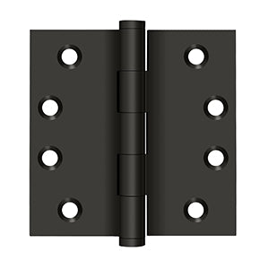 Deltana 4 x 4 Inch  Door Hinge -  Oil Rubbed Bronze