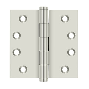 Deltana 4 x 4 Inch  Door Hinge -  Polished Nickel