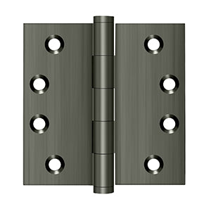 Deltana 4 x 4 Inch  Door Hinge - Antique Nickel