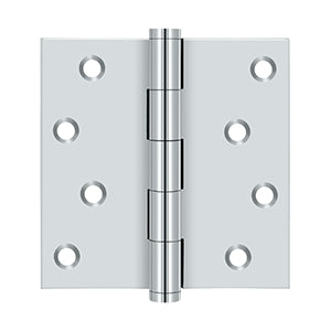 Deltana 4 x 4 Inch  Door Hinge - Polished Chrome