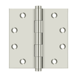 Deltana 4 1/2 x 4 1/2 Inch  Door Hinge - Polished Nickel