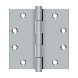 Deltana 4 1/2 x 4 1/2 Inch  Door Hinge - Brushed Chrome