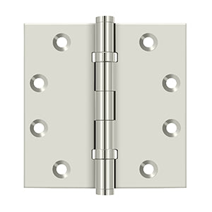 Deltana 4 1/2 x 4 1/2 Inch  Door Hinge - Polished Nickel