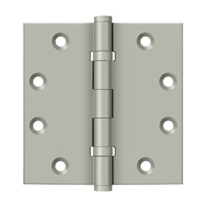 Deltana 4 1/2 x 4 1/2 Inch  Door Hinge - Brushed Nickel