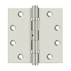Deltana 4 1/2 x 4 1/2 Inch  Door Hinge - Polished Nickel