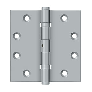Deltana 4 1/2 x 4 1/2 Inch  Door Hinge - Brushed Chrome