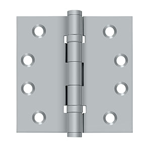 Deltana 4 x 4 Inch  Door Hinge - Brushed Chrome