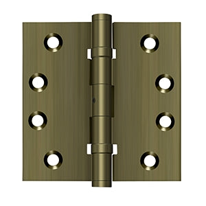 Deltana 4 x 4 Inch  Door Hinge - NRP Antique Brass
