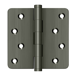 Deltana 4 x 4 Inch Door Hinge - Antique Nickel