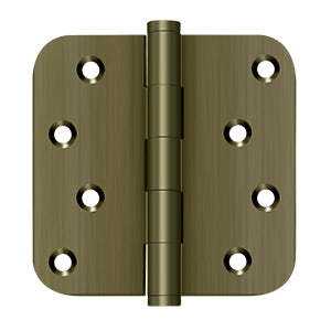 Deltana 4 x 4 Inch  Door Hinge - Antique Brass