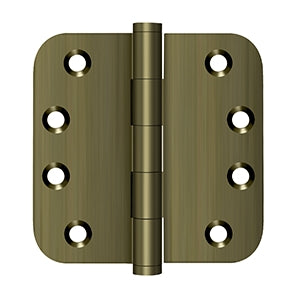 Deltana 4 x 4 Inch  Door Hinge - Antique Brass