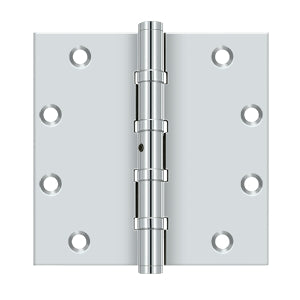Deltana 5 x 5 Inch  Door Hinge - Polished Chrome