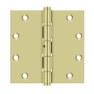 Deltana 5 x 5 Inch  Door Hinge - Unlacquered Brass