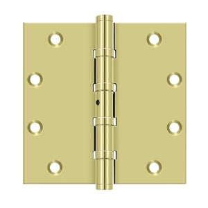 Deltana 5 x 5 Inch  Door Hinge - Polished Brass