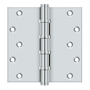 Deltana 6 x 6 Inch  Door Hinge - Polished Chrome