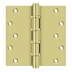 Deltana 6 x 6 Inch  Door Hinge - Polished Brass