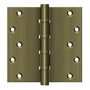 Deltana 6 x 6 Inch  Door Hinge - Antique Brass