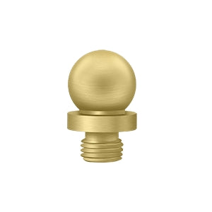 Deltana Ball Door Hinge Finial - Brushed Brass