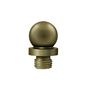 Deltana Ball Door Hinge Finial - Antique Brass