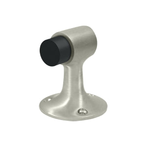 Deltana Solid Brass 3 Inch Floor Mounted Bumper - Brushed Nickel