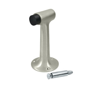 Deltana Solid Brass Heavy Duty 6 Inch Floor Mounted Bumper - Brushed Nickel