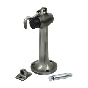 Deltana Solid Brass 6 Inch Floor Mounted Bumper - Antique Nickel