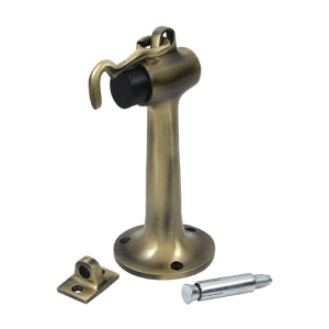 Deltana Solid Brass 6 Inch Floor Mounted Bumper - Antique Brass