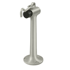 Deltana Solid Brass 8 Inch Floor Mounted Bumper -  Brushed Nickel