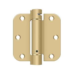 Deltana 3 1/2 x 3 1/2 Inch  Door Hinge - Brushed Brass