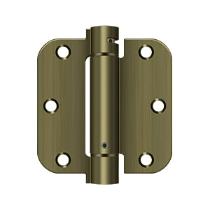 Deltana 3 1/2 x 3 1/2 Inch  Door Hinge - Antique Brass