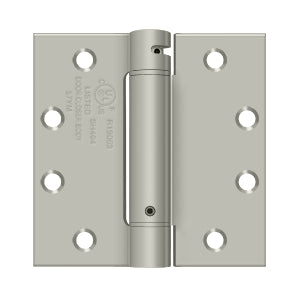 Deltana 4 1/2 x 4 1/2 Inch Square Corner Single Action, Steel Spring Hinge SOLD EACH