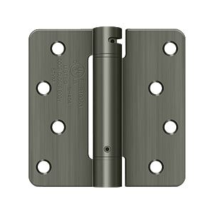 Deltana 4 x 4 Inch  Door Hinge - Antique Nickel