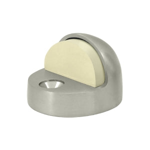 Deltana Solid Brass High Profile Dome Bumper Stop - Brushed Nickel