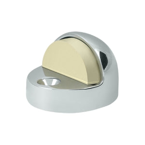Deltana Solid Brass High Profile Dome Bumper Stop - Polished Chrome
