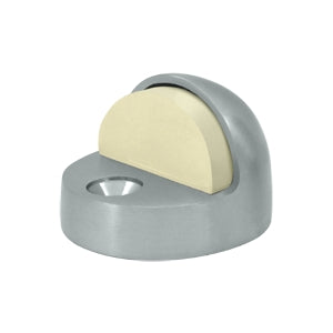 Deltana Solid Brass High Profile Dome Bumper Stop - Brushed Chrome
