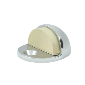 Deltana Solid Brass Low Profile Dome Bumper Stop - Polished Chrome
