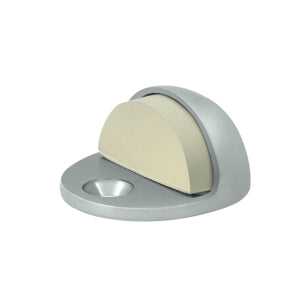 Deltana Solid Brass Low Profile Dome Bumper Stop - Brushed Chrome
