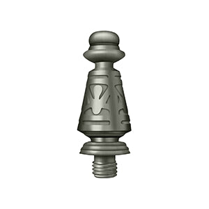 Deltana Ornate Door Hinge Finial - Antique Nickel