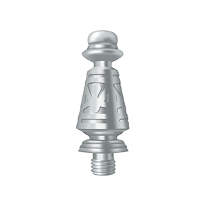 Deltana Ornate Door Hinge Finial - Polished Chrome