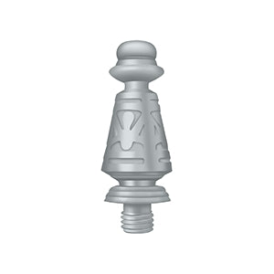 Deltana Ornate Door Hinge Finial - Brushed Chrome