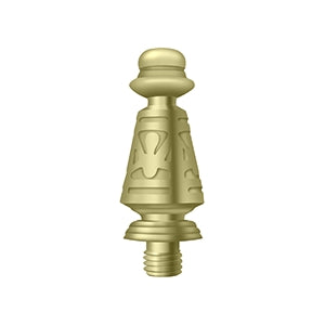 Deltana Ornate Door Hinge Finial - Unlacquered Brass