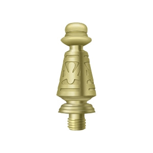 Deltana Ornate Door Hinge Finial - Polished Brass