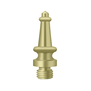Deltana Steeple Door Hinge Finial - Unlacquered Brass