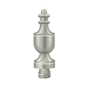 Deltana Urn Steeple Door Hinge Finial - Brushed Nickel