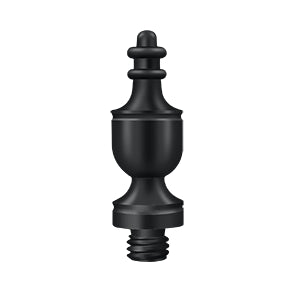 Deltana Urn Steeple Door Hinge Finial - Flat Black