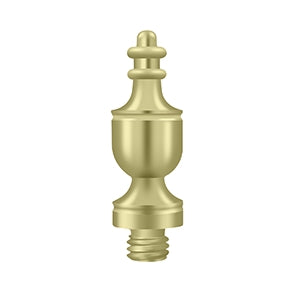 Deltana Urn Door Hinge Finial - Unlacquered Brass