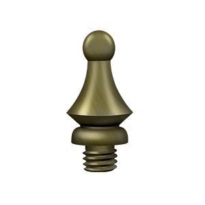 Deltana Steeple Door Hinge Finial - Antique Brass