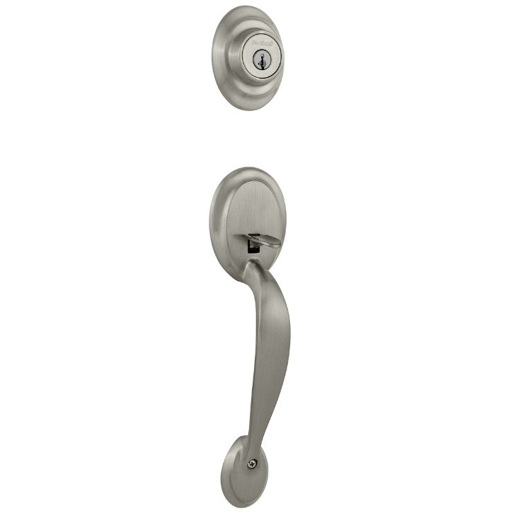 Kwikset Dakota handleset in Satin Nickel