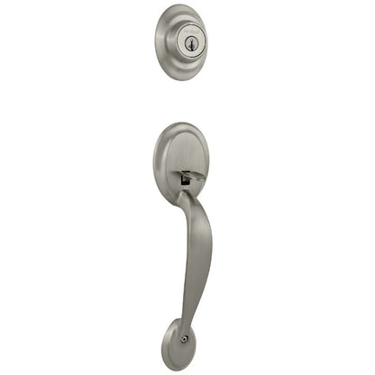 Kwikset Dakota handleset in Satin Nickel